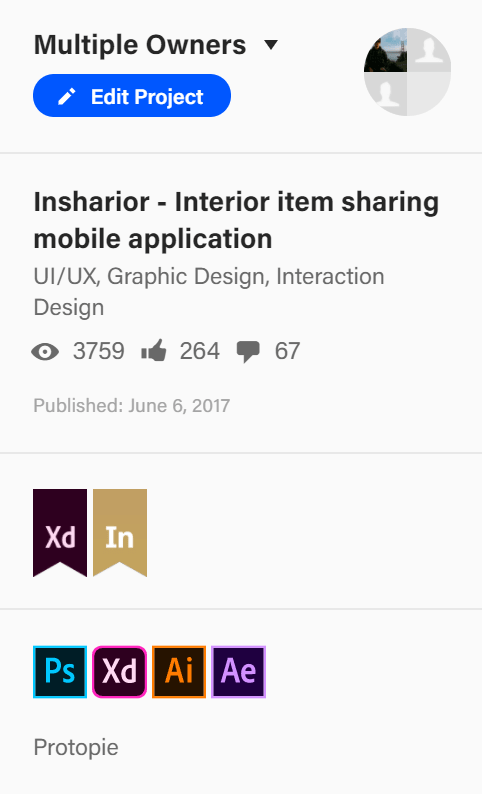 Featured from Adobe XD gallery