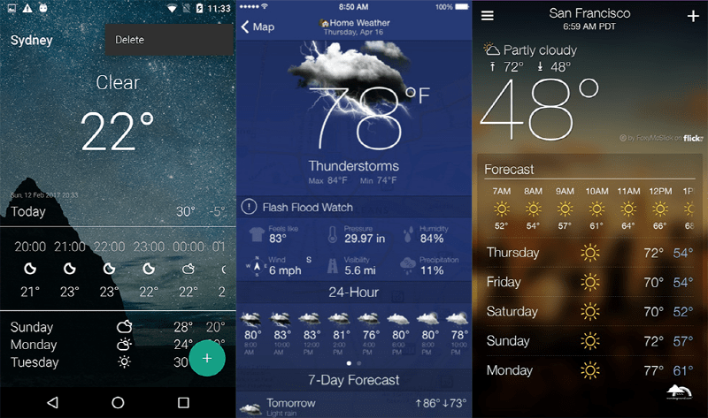 Weather apps